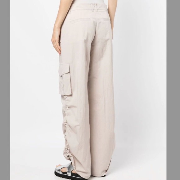 System Beige Drawstring Cargo Pants; Size XS; NEVER WORN - Picture 6 of 8